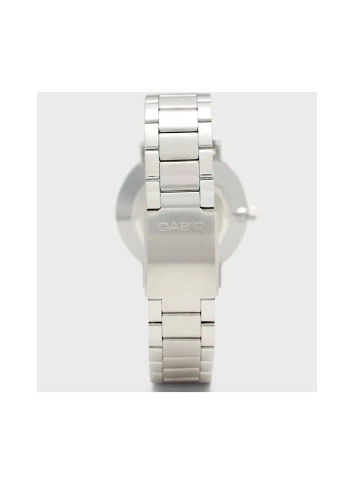 كاسيو ساعة يد رجالية أنالوج بعقارب من كاسيو MTP-VT01D-1B2UDF، 46 ملم، فضي - Image 4