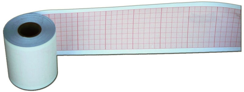Quality Chart Paper Contec 80A ECG Chart Paper, 50mm X 20m - 10 Rolls - Image 1