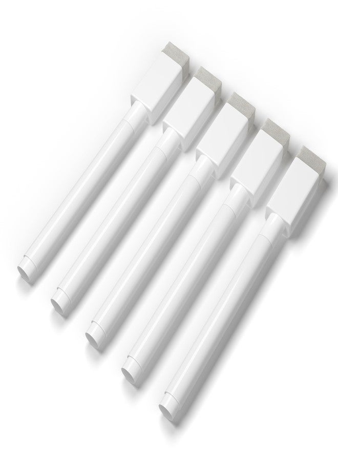 3 Lines Marker pens for LED boards, chalkboards, and glass surfaces | Erasable liquid chalk markers | White | Qty - 2 - Image 1