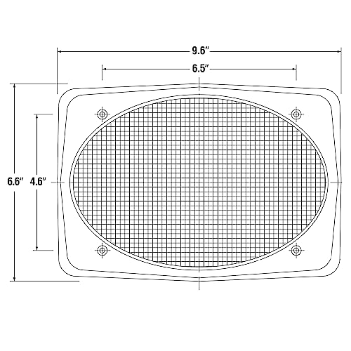 Magnadyne 6"x9" Speaker Grills, Black Wire Mesh, Sold as a Pair - Image 5