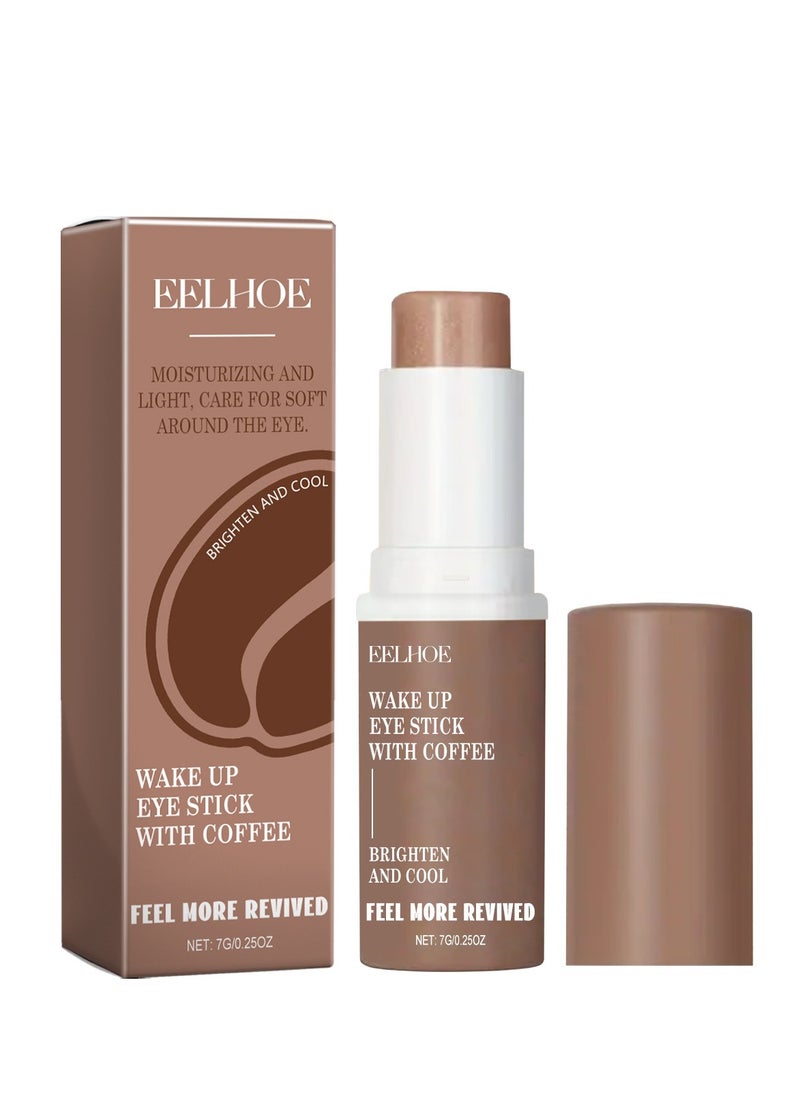 إيلهو Coffee Eye Balm Stick - مرطب للوجه وبلسم تحت العين ، للهالات السوداء ، لمنطقة تحت العين ، عصا الريتينول للعين ، كريم الريتينول ، كريم تحت العين مضاد للشيخوخة ، يقلل من الخطوط الدقيقة والهالات السوداء (0.25 أوقية)  - Image 1