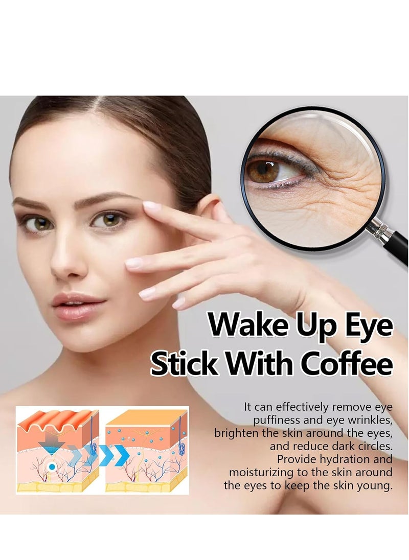 إيلهو Coffee Eye Balm Stick - مرطب للوجه وبلسم تحت العين ، للهالات السوداء ، لمنطقة تحت العين ، عصا الريتينول للعين ، كريم الريتينول ، كريم تحت العين مضاد للشيخوخة ، يقلل من الخطوط الدقيقة والهالات السوداء (0.25 أوقية)  - Image 3