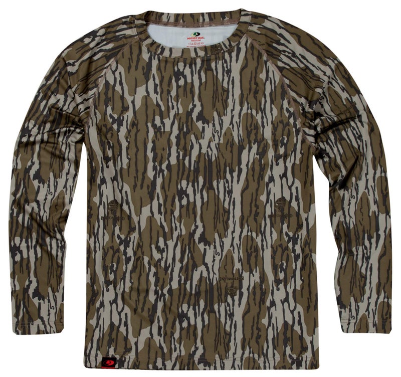 Mossy Oak Mens Hunting Shirt Camo Clothes Long Sleeve Medium Original Bottomland - Image 2
