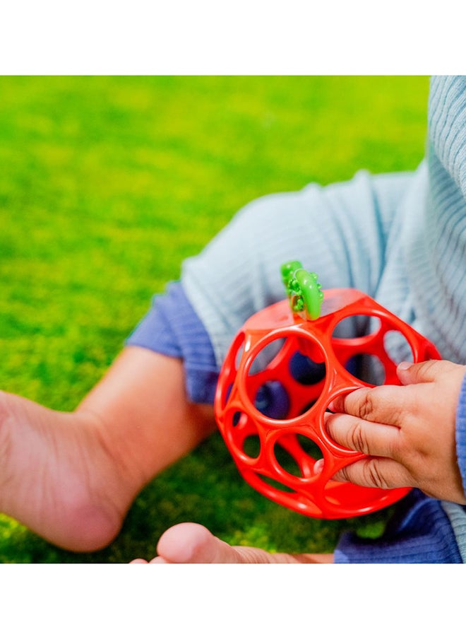 Bright Starts - Oball Easy Grasp Red Apple Teether Toy, Hold My Own Collection - Image 1