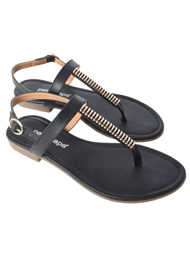 Peterpapa Embellished Strap Sandals with Buckle - Image 1