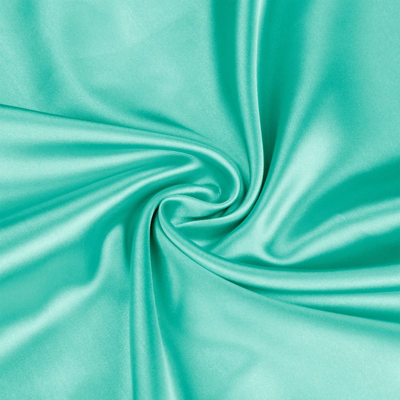 BEDELITE Satin Silk Pillowcase for Hair and Skin  Turquoise Pillow Cases Standard Size Set of 2 Pack Super Soft Pillow Case with Envelope Closure (20x26 Inches) - Image 4