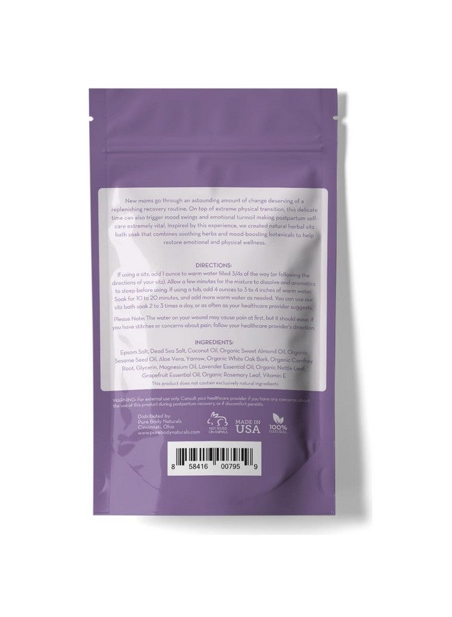 بيور بدي ناتشورالز ملح حمام المقعدة من بيور بودي ناتشورالز - للعناية بعد الولادة وعلاج البواسير - نقع طبيعي للعناية الذاتية وعلاج البواسير - أساسيات ما بعد الولادة، 10 أونصة - Image 4