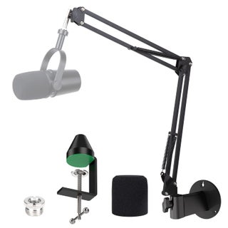 YOUSHARES MV7 Wall Mount Boom Arm Stand with Mic Windscreen and Table Mount Clamp, Mic Stand Arm with Pop Filter Compatible with Shure MV7 and Shure MV7X Microphone - pzsku/Z774292CB40F6E3F7CF89Z/45/1749373566/006765c4-69cf-4779-b858-c0bc43ee1e43