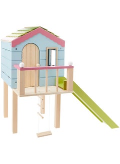 Lottie Dollhouse By Lottie | Wooden Tree House For Lottie Dolls | Wooden Doll House Playset | Made With Real Wood  - Image 1