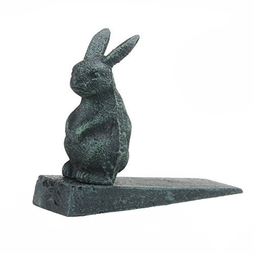Upper Deck Verde Cast Iron Rabbit ~ Bunny Door Wedge - Image 2