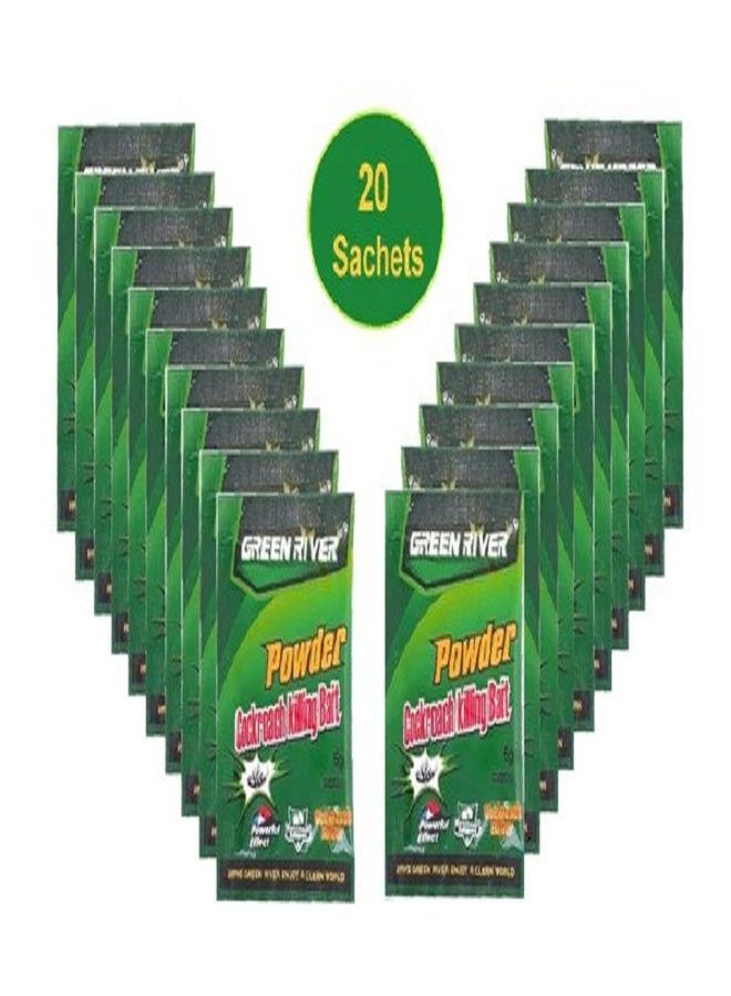 Green River 20 Pack Cockroach Killing Bait Powder - Image 1