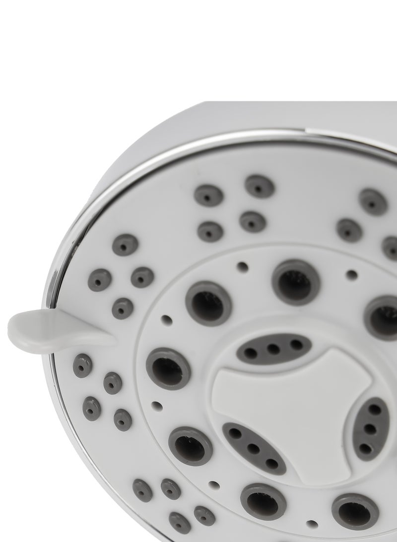 GEEPAS Shower Head ABS Material, Round Bathroom Fitting, 5 function and Chrome Plated| Overhead Installation, High Pressure, Increased Cleaning Performance| GSW61188 - Image 2