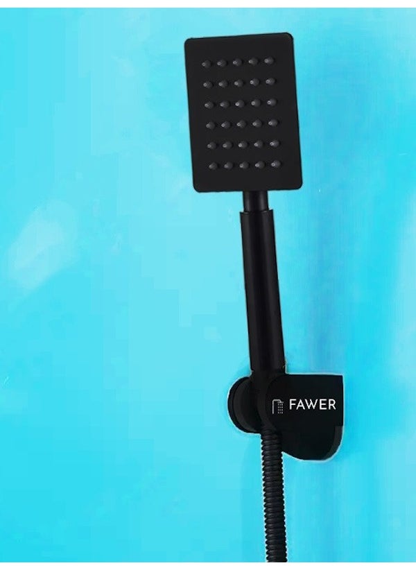 FAWER Faucet & Shower Black Articulated Shower Set with Metal Hand Shower - 409A  - Image 2