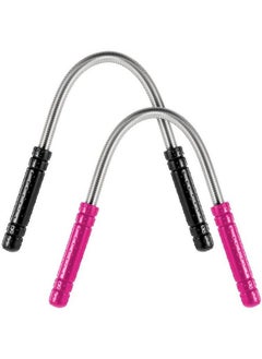 2 Pieces Facial Hair Remover Spring Eyebrow Face Epilator Threading Tool Remove Hair From Upper Lip Chin Cheeks And Neck For Women Girls Or Men (Black Rose Red)