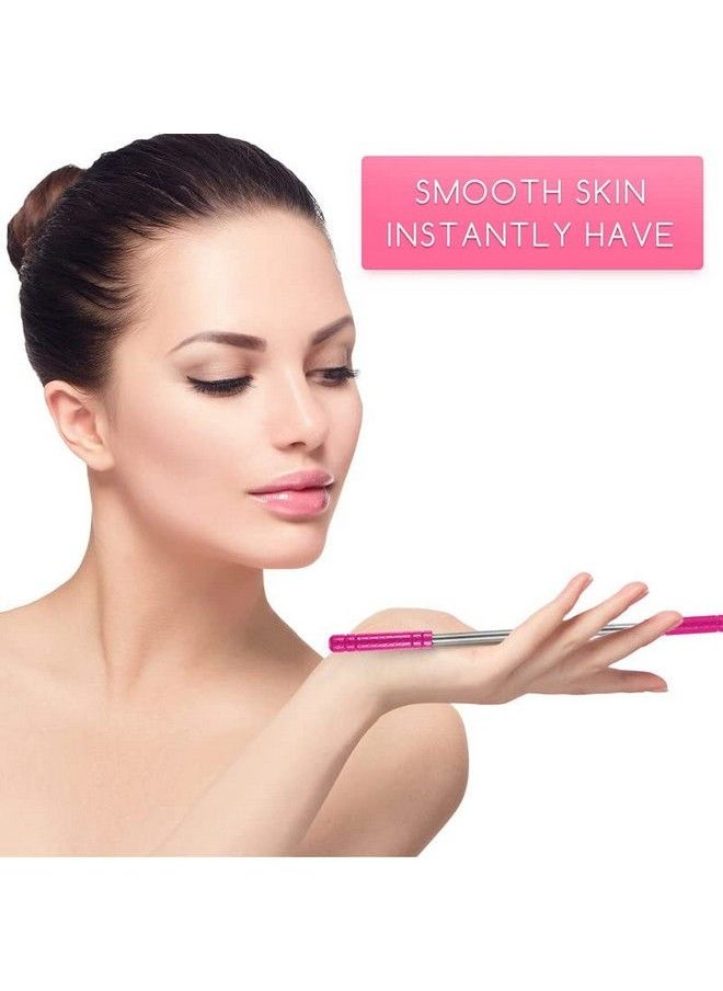 Goho - 2 Pieces Facial Hair Remover Spring Eyebrow Face Epilator Threading Tool Remove Hair From Upper Lip Chin Cheeks And Neck For Women Girls Or Men (Black Rose Red) - Image 1