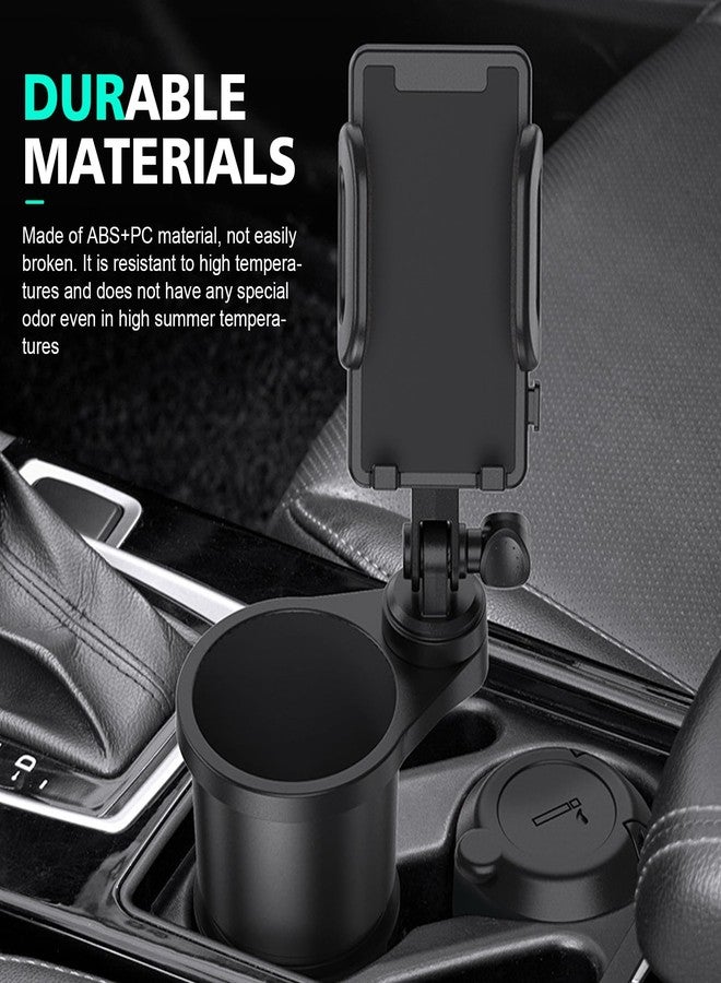 GRANDI Pack-1 Mobile Phone Mount, Adjustable Cup Holder, Multifunctional Drinking Holder, Universal Automobile Interior Accessories, for Most Cars, Trucks, SUVs (Black) - Image 4