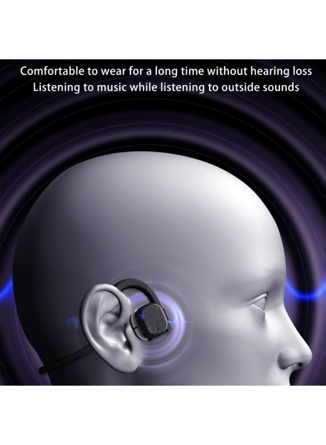 D MOOSTER BH330 Bone Conduction Wireless Sports Earphones – Bluetooth 5.2, IPX6 Waterproof (Black) - Image 4