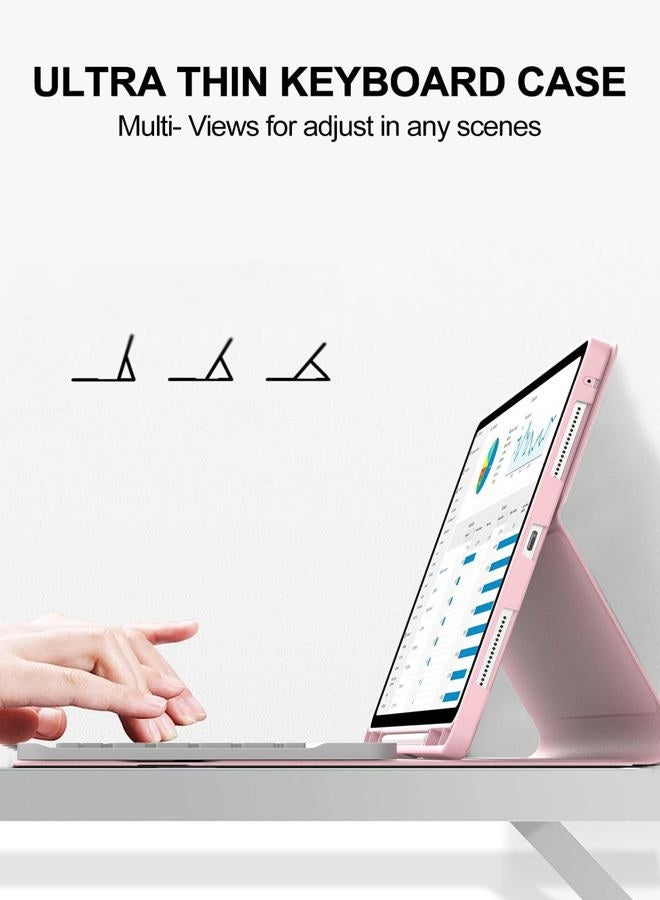 BORIYUAN Keyboard Case for Lenovo Tab M11 / K11 LTE 11 Inch 2024, Magnetic Detachable Wireless Bluetooth Keyboard Cover, Folio PU Leather Case with Pencil Holder Auto Wake/Sleep, Multi-Angle Kickstand - Image 5