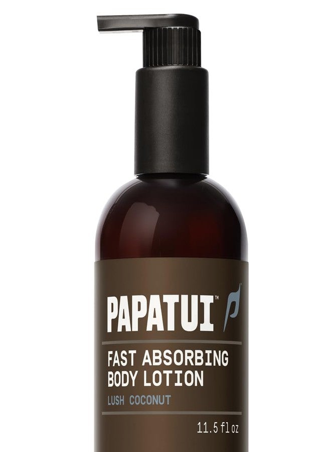 PAPATUI by Dwayne Johnson Men's Body Lotion | Lush Coconut | Fast Absorbing | Lightweight Daily Moisture | Nourishing with Vitamin B3 and Ceramides | 24-Hour Hydration | 11.5 fl oz - Image 1