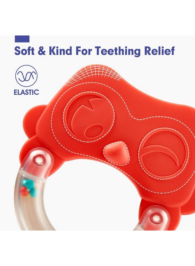 hahaland Baby Toys 0-6 Months - Baby Rattles Teething Toys 3-6 Month, Infant Toys 6-12 Months, Rattle Teether Grasping Shaker Toy for Babies 3 4 5 Month Old Must Haves, Montessori Newborn Neutral Gift - Image 5