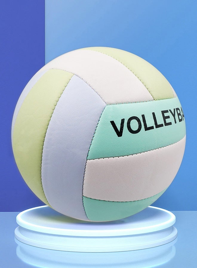 Hanayo كرة طائرة رقم 5 كرة طائرة احترافية رياضية فريق تصميم مقاوم للماء متين للشاطئ والتدريب الداخلي مناسب للاستخدام الداخلي والخارجي (متعدد الألوان) - Image 4