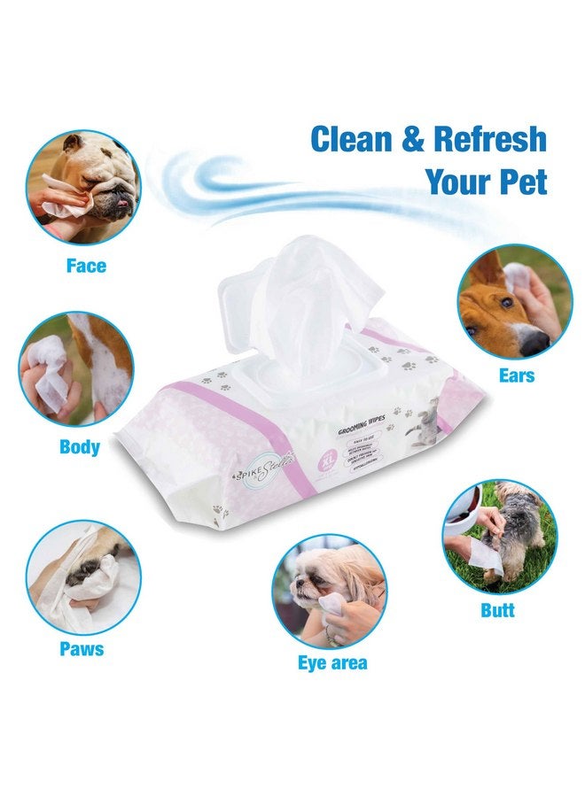 Cudlie 110 Pack Pet Grooming Wipes - Large & Extra-Large Sizes - Lavender, Aloe, & Unscented Variations - Hypoallergenic & Extra Durable - Perfect for Dogs & Cats, 8.6"x7.8" - Image 4