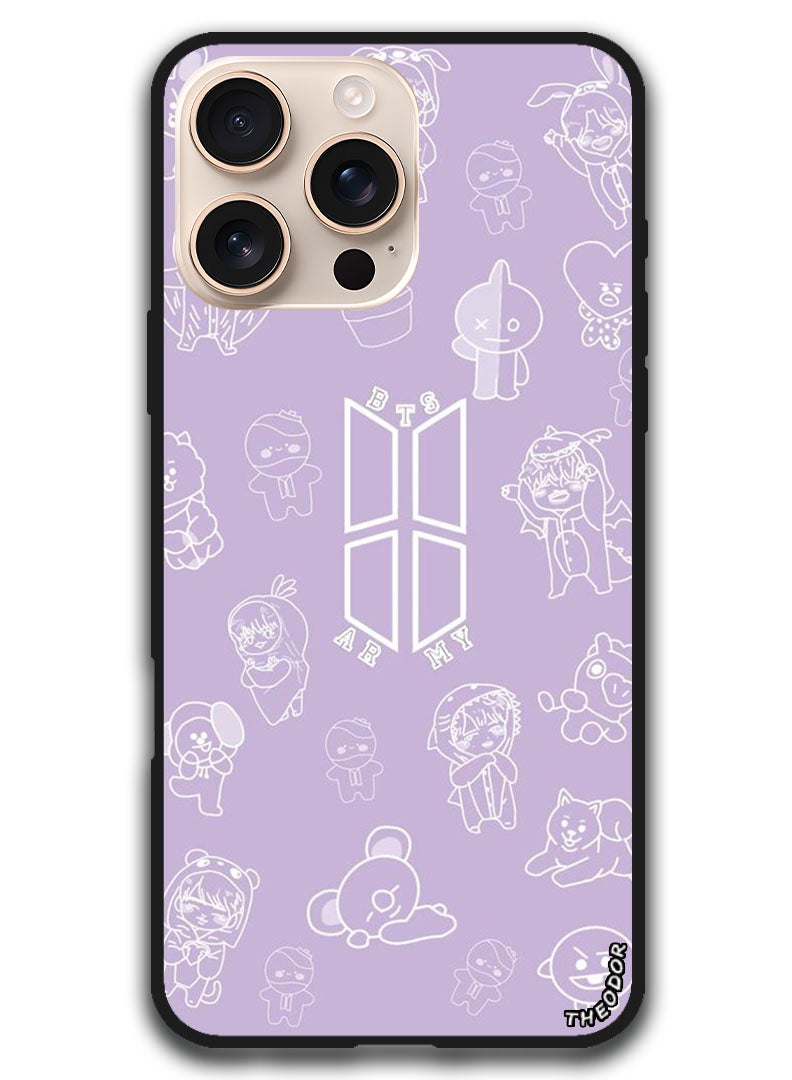 Theodor Protective Case Anti Scratch Shock Proof Bumper Cover For iPhone 16 Pro Max (6.9)-inch BTS 1 - Image 1