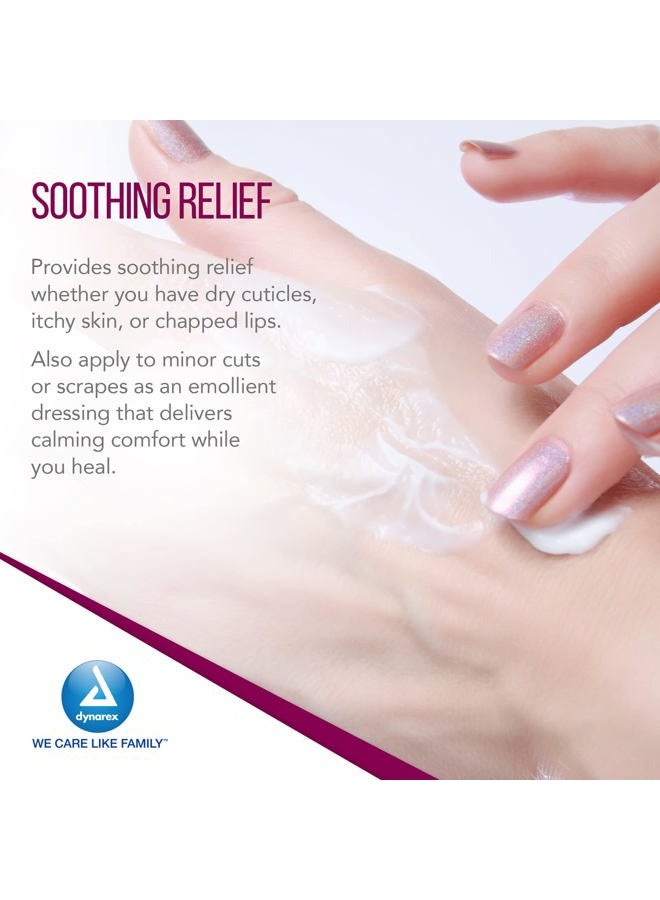 Dynarex White Petrolatum, Petroleum Jelly for Dry, Damaged or Cracked Skin, Soothing White Petroleum Jelly for Minor Skin Irritations, 15 oz. (425g) Jars, 1 Box of 12 Petroleum Jelly Jars - Image 3