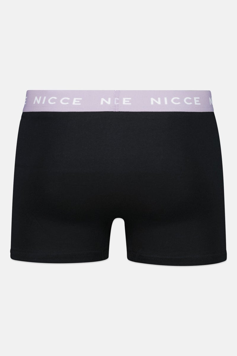 Nicce Men 3 Pieces Brand Logo Boxer Briefs, Black - Image 2