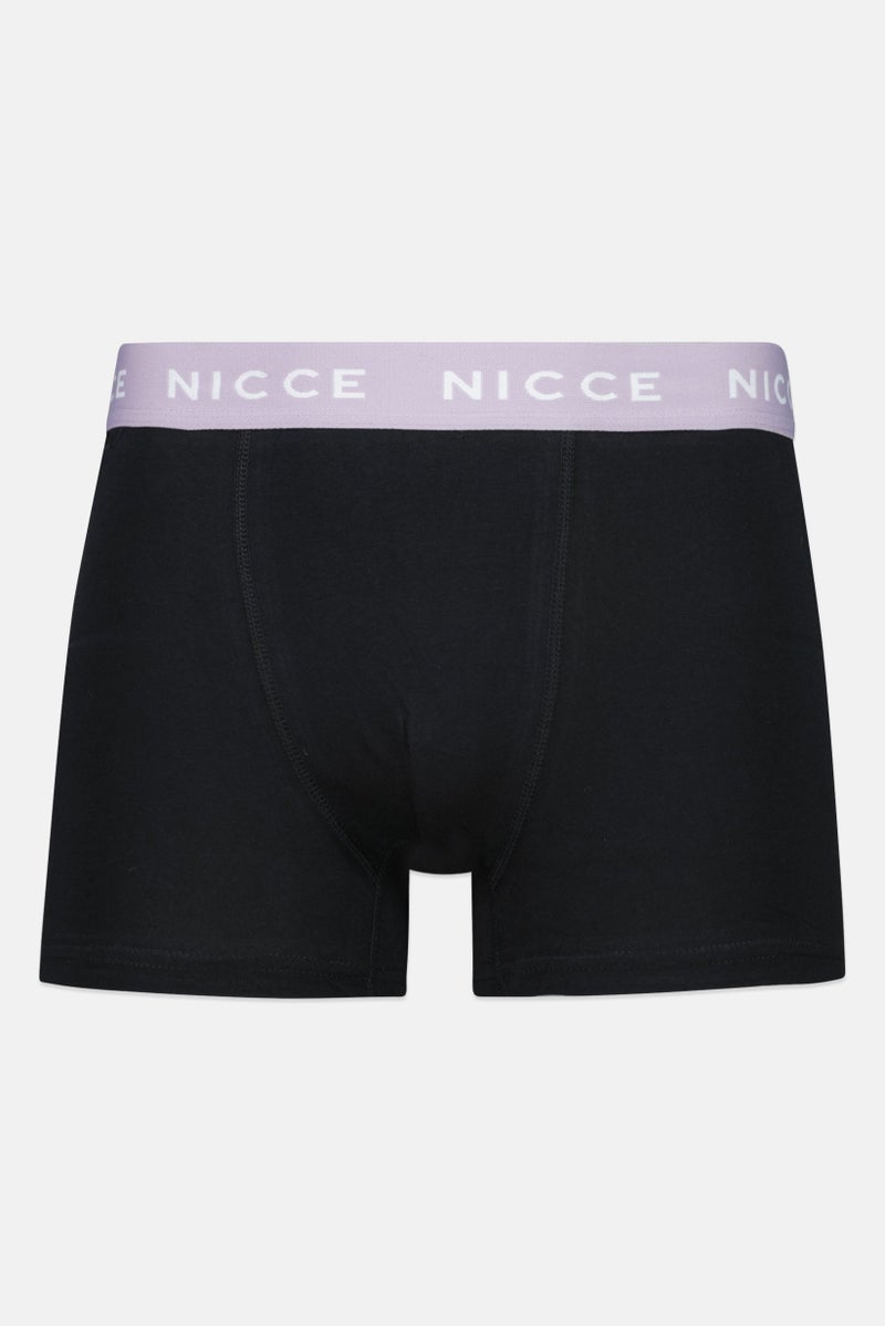 Nicce Men 3 Pieces Brand Logo Boxer Briefs, Black - Image 5