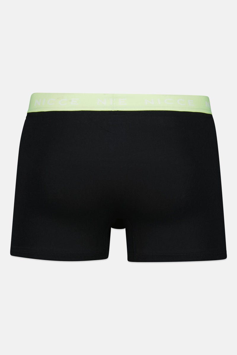 Nicce Men 3 Pieces Brand Logo Boxer Briefs, Black - Image 4