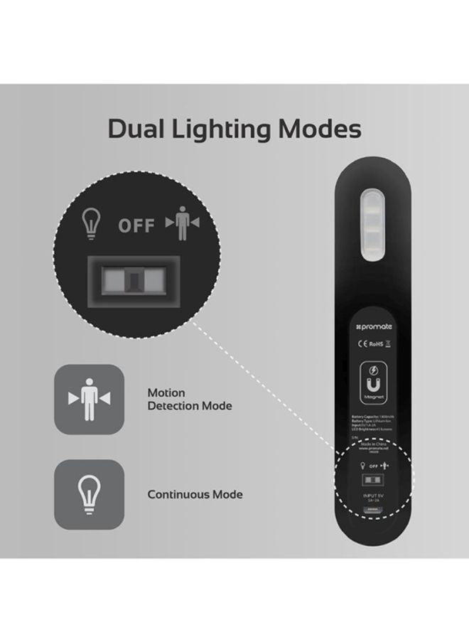 PROMATE MotionCandle-1 LED Wall Mounted Lamp Black - Image 4