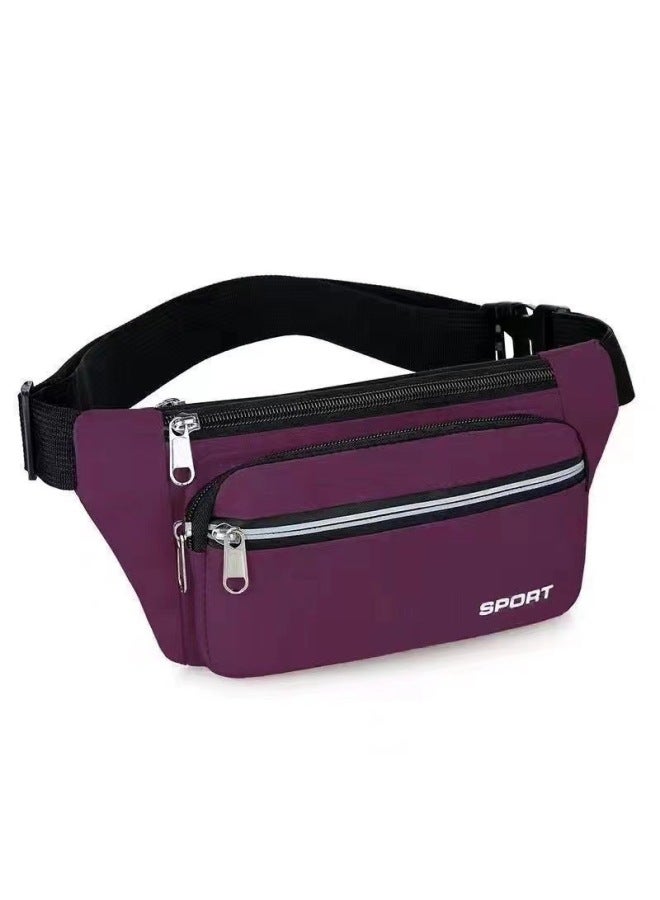 Generic Waterproof Waist Bag Men's And Women's Multi-functional Large Capacity Work Leisure Sports Wear-resistant Cashier Mobile Phone Wallet-Color:Lake Blue  - Image 2