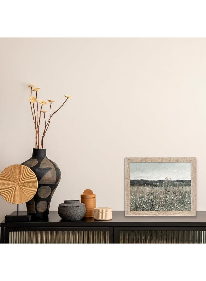 HoozGee Antoine Chintreuil 'Blossomed Field' Framed Canvas Wall Art - Image 3