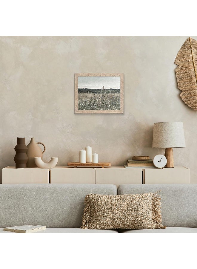 HoozGee Antoine Chintreuil 'Blossomed Field' Framed Canvas Wall Art - Image 4