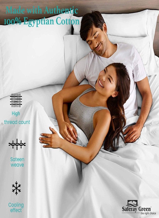 Saferay Green أغطية وسائد فاخرة من Saferay Green مصنوعة من القطن المصري بنسبة 100%، ناعمة وعالية الجودة، مع إغلاق ظرفي، مقاس 20 بوصة × 26 بوصة، طقم من قطعتين من أغطية الوسائد (أبيض، قياسي). - Image 5