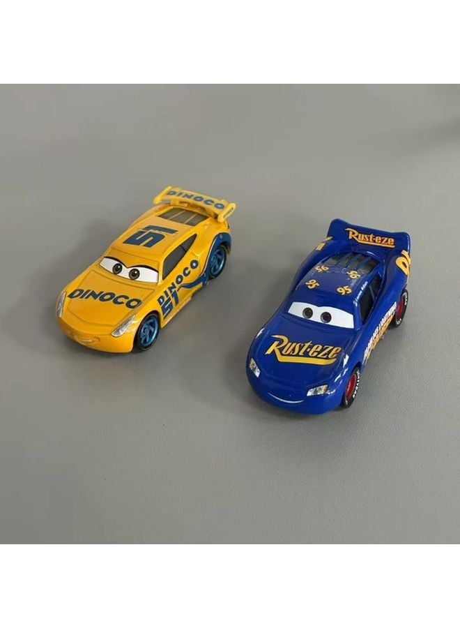 Disney Cars Ku Jie Die Cast Models Lightning McQueen Mater 22 86 Race Numbers Metal - Image 2