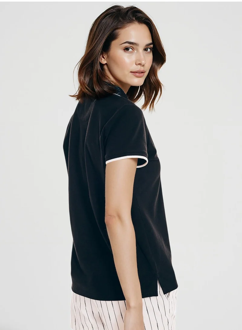 NAUTICA Basic Regular Fit Premium Cotton Logo Polo Shirt