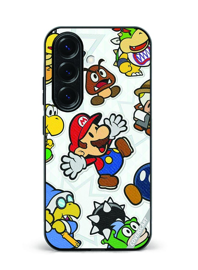 Protective Case Cover For Samsung Galaxy S25 Mario Design Multicolour
