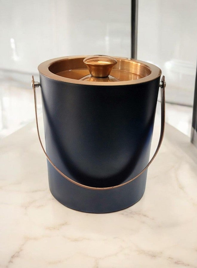 Nooks Luxury Bar Ice Bucket Set (1.5l) with Tongs,Peg Measure,Cocktail Shaker (750ml) and Bottle Opener, Black and Copper - Image 4