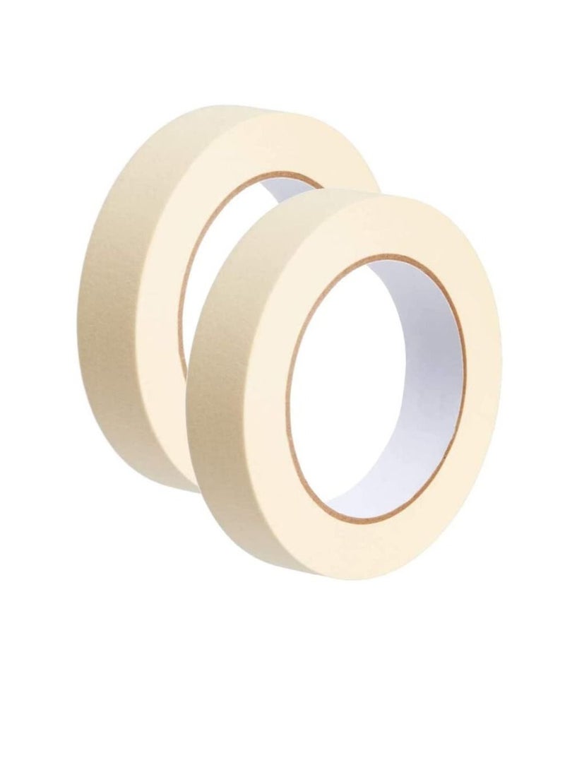 Generic Adhesive Masking Tape General Purpose Painter's Tape Bulk for Painting, Labeling, Packing, Craft, Art, Home, Office, School Etc. (Pack of 2-1 Inch)  - Image 1