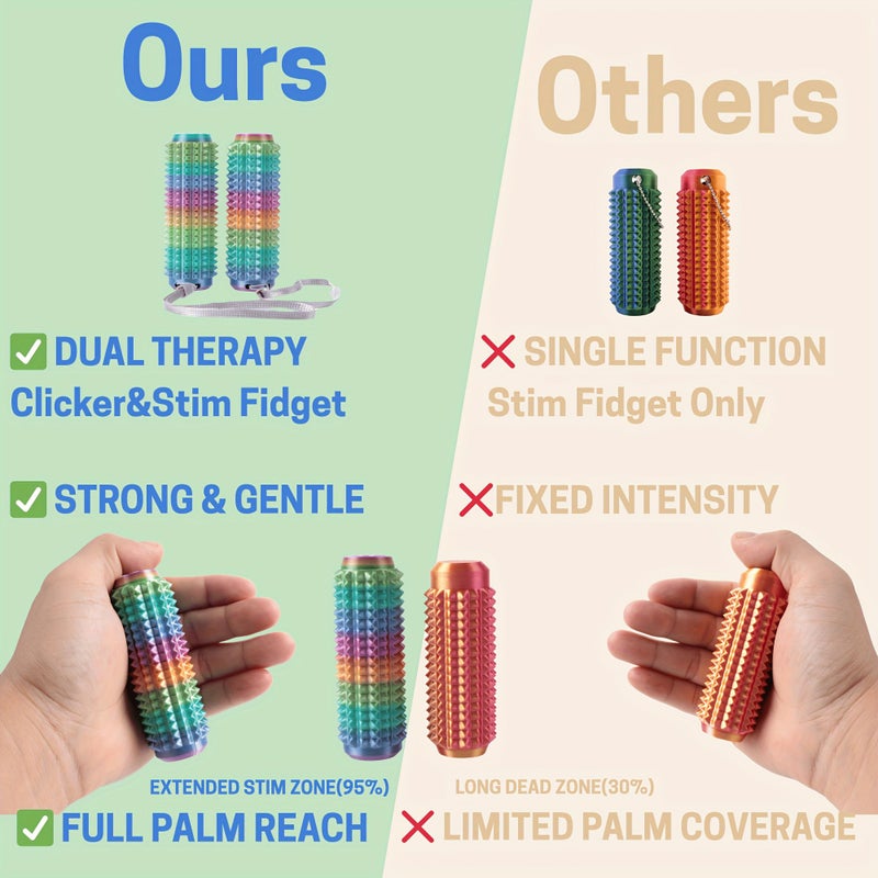 Purple Little Ouchies Fidget Cat Dog Paws Keyboard Sensory Stim Toy - Image 4