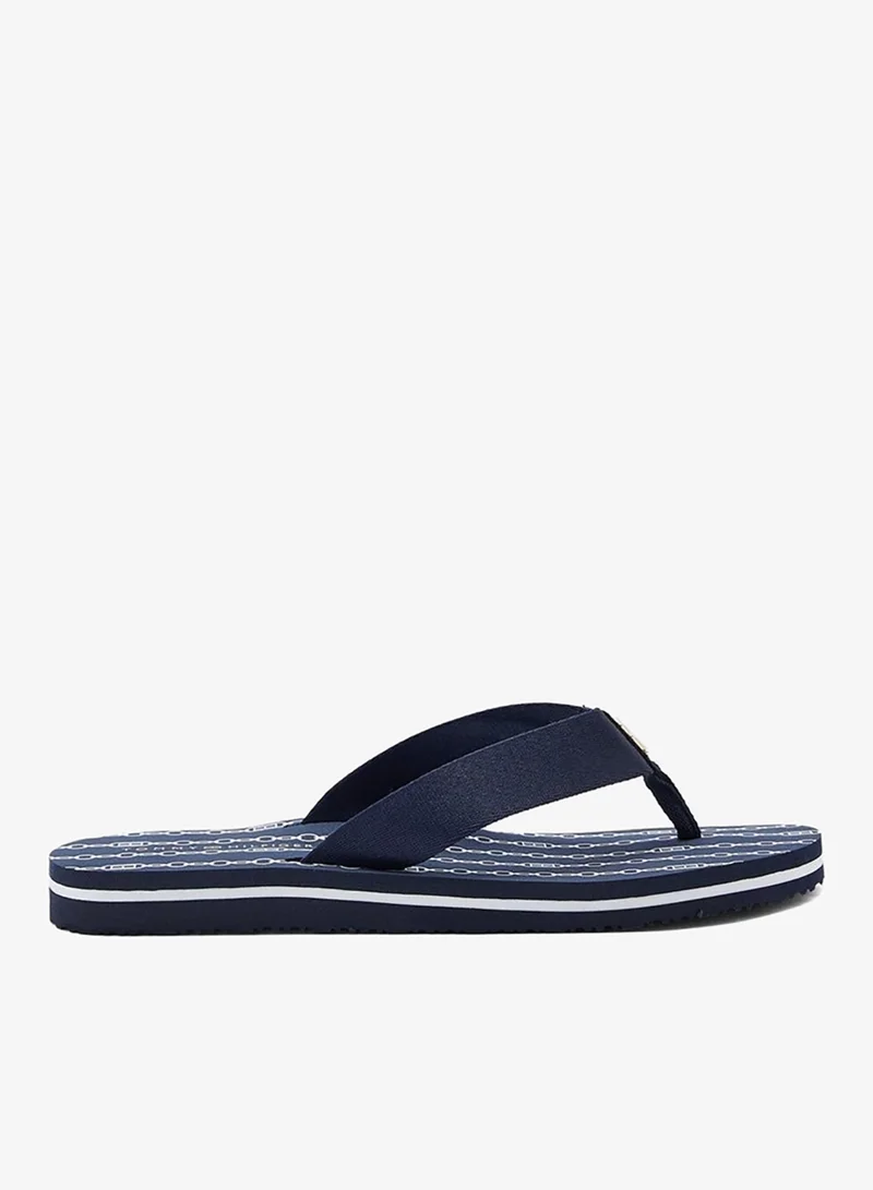 TOMMY HILFIGER Chain Print Thong Flip Flops