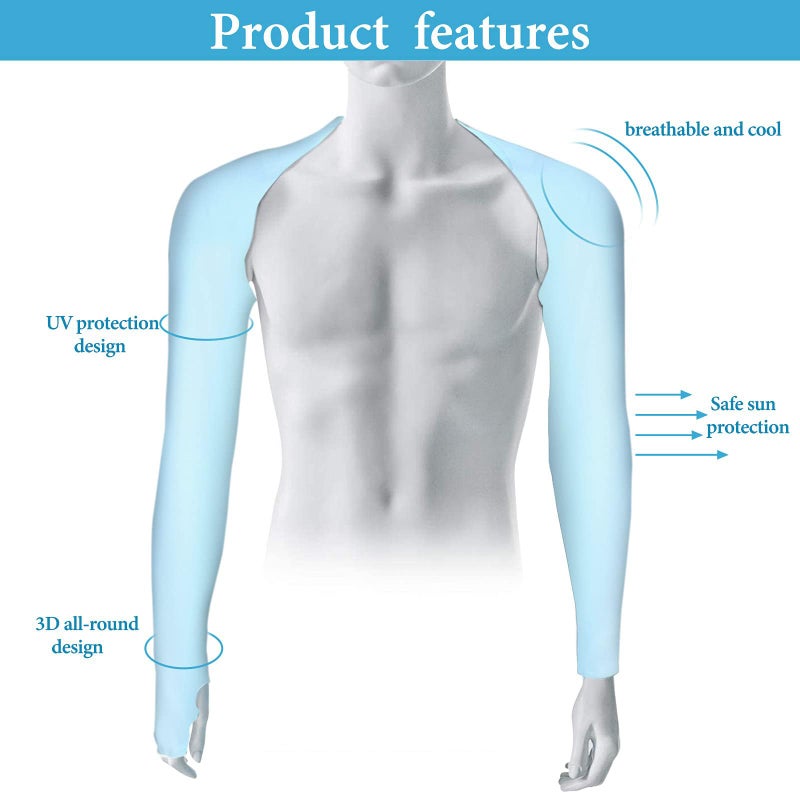 Welecom 9 Pieces Cooling Shawl Arm Sleeves Sun Protection Arm Sleeves for Women with Finger Hole for Outdoor Sports, Riding, Golfing, Fishing, Driving - Image 3