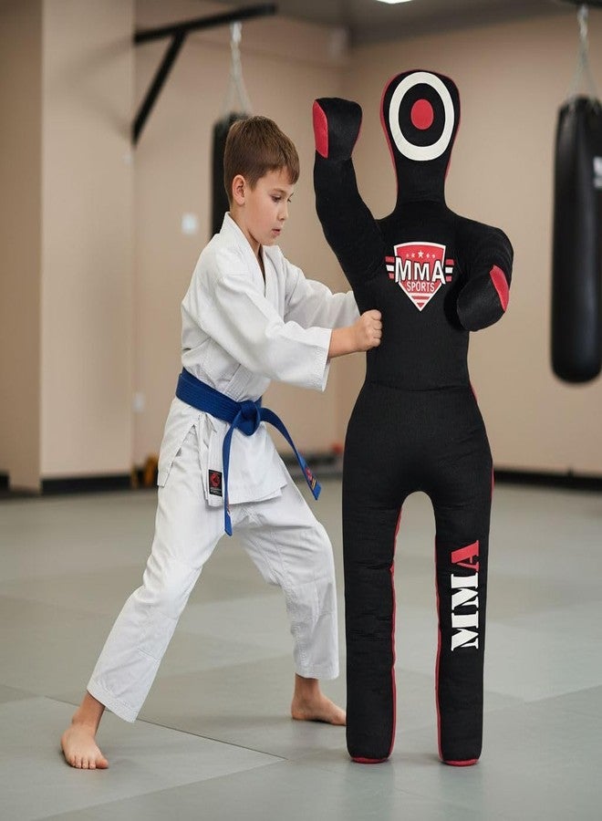 MMA SPORTS Doctor Bane Brazilian Grappling Submission Dummy Wrestling BJJ Judo Karate Punching Bag (Standing- 6 FT / 72 in) -UNFILLED, Black - Image 5