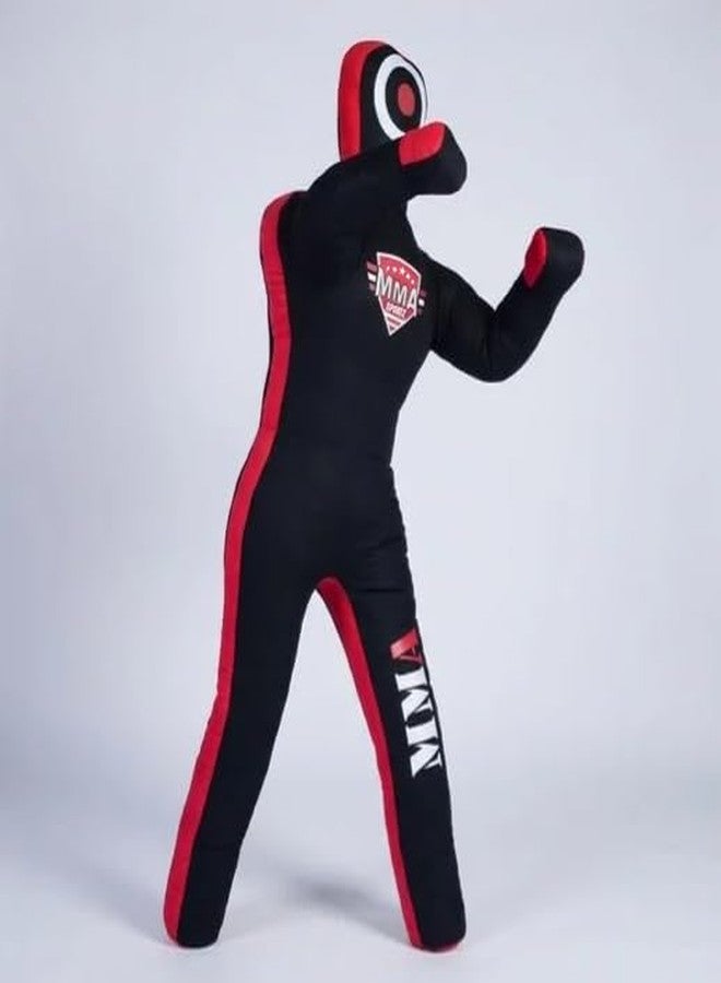 MMA SPORTS Doctor Bane Brazilian Grappling Submission Dummy Wrestling BJJ Judo Karate Punching Bag (Standing- 6 FT / 72 in) -UNFILLED, Black - Image 2