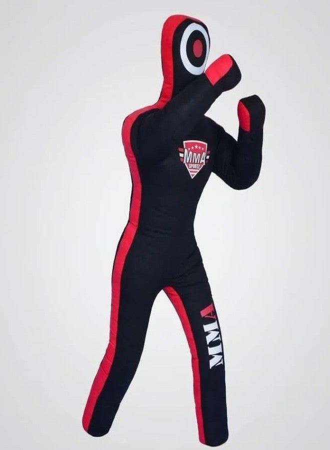 MMA SPORTS Doctor Bane Brazilian Grappling Submission Dummy Wrestling BJJ Judo Karate Punching Bag (Standing- 6 FT / 72 in) -UNFILLED, Black - Image 1