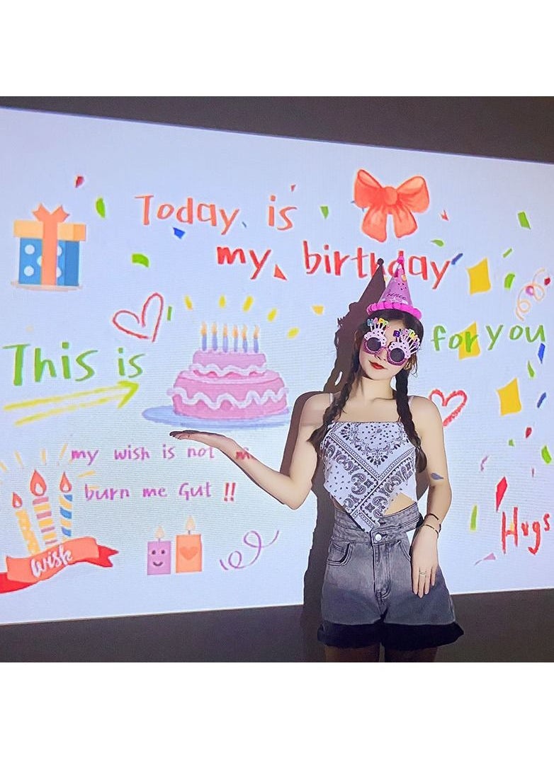 Generic Birthday Party Decorations for Photo Commemoration Light Projector for KidBirthday Party Decorations for Kids Bedroom Livingroom Birthday Party Ceiling Room Decor  - Image 1