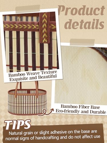 MADHOLLY 2Set Large Sturdy Bamboo Baskets for Gifts Empty Hold 15 lbs Each Easy to Assemble Rustic Gifts Wrapping Basket Kit for GraduationsMothers DayBirthdaysBaby ShowerWeddingHousewarming - Image 3