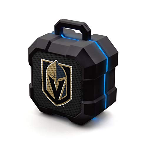 SOAR NHL Vegas Golden Knights ShockBox LED Wireless Bluetooth Speaker, Team Color - Image 5
